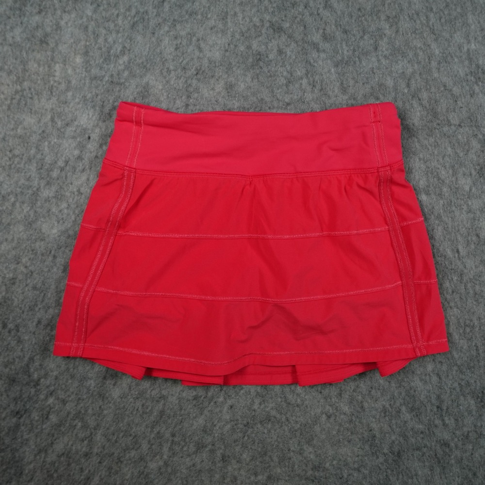 Lululemon Skirt‎ Women 2 Pink Pace Rival Mid Rise Activewear Running Tennis Golf